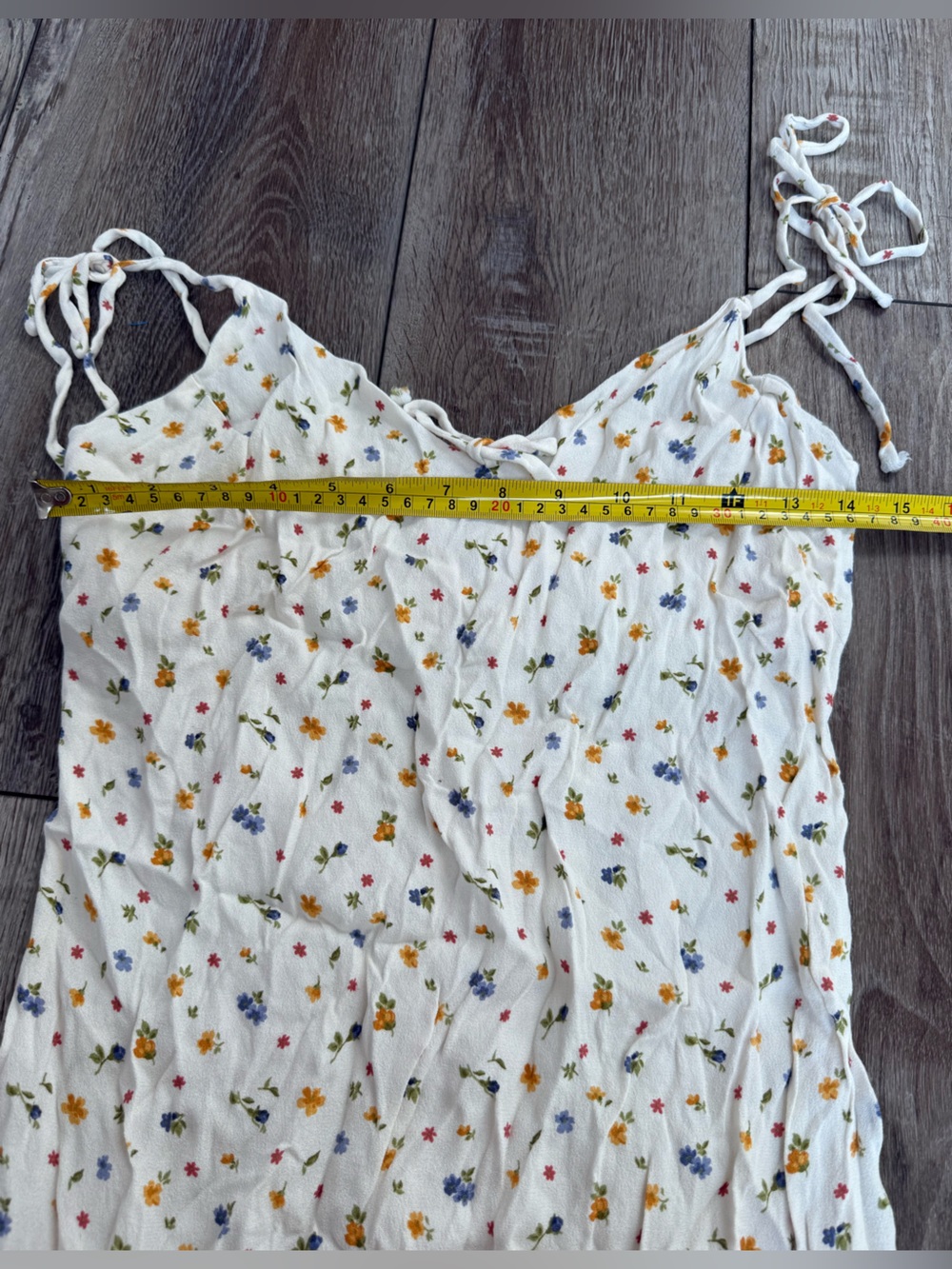 Reformation Floral Tie Strap Mini Dress Size Med - Picture 3 of 5
